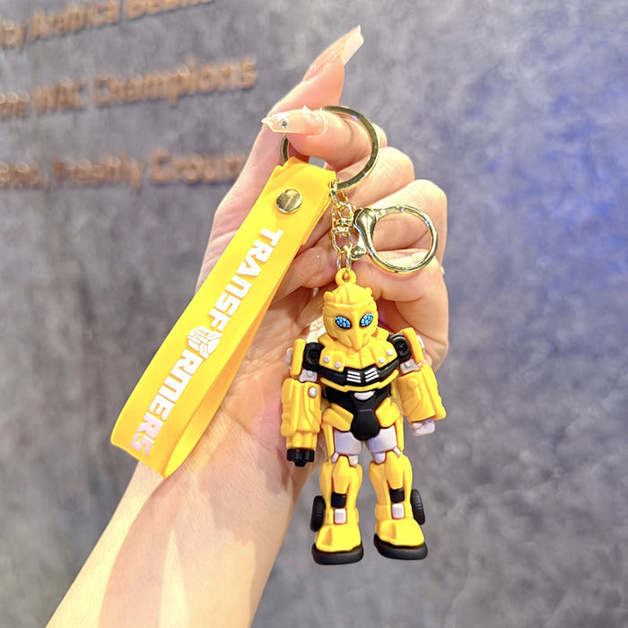 Wholesale Cartoon Robot Keychain Trendy Car Key Accessory Bag Charm MOQ≥2