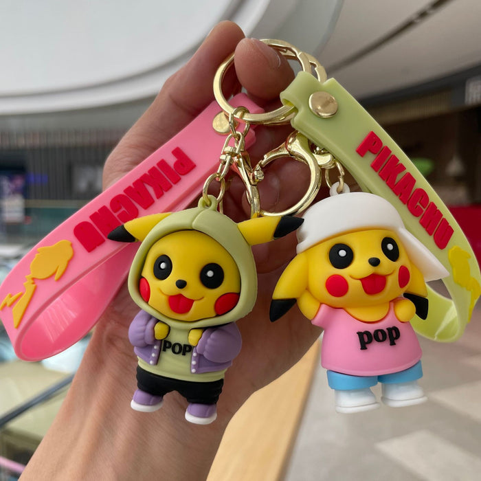 Wholesale Cartoon doll keychain, couple backpack pendant, cute doll, car keychain