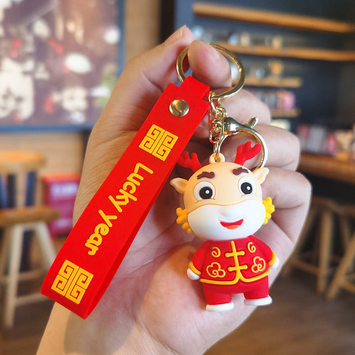 Wholesale Rubber Cartoon Doll Keychain JDC-KC-Tingm192