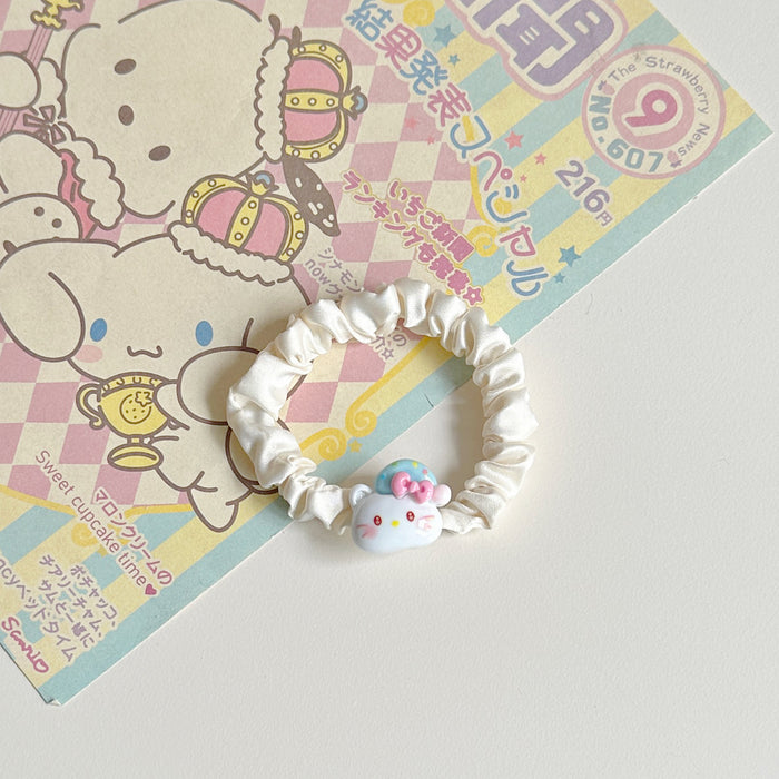 Wholesale Girl Hair Rope Hair Ring Cute Sweet Cartoon Hair Rope Bear Rubber Band Couple Hair Accessories