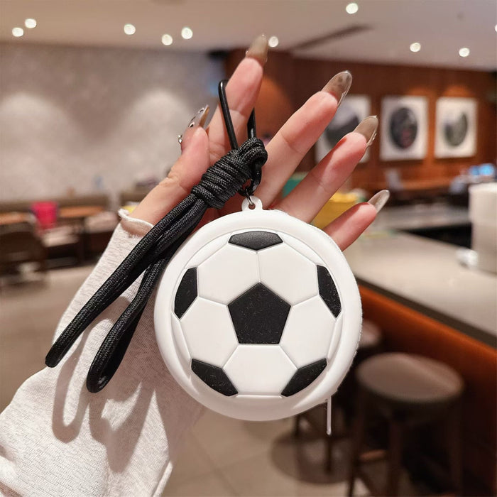 Wholesale Basketball Silicone Coin Purse Cute Bag Charm Sports Series Decorative Accessory Gift