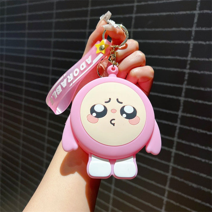 Wholesale Cute cartoon soft rubber keychains in various colors