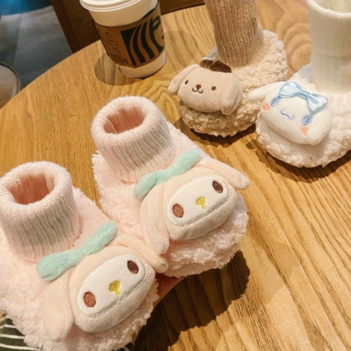 Wholesale Baby shoes and socks in autumn and winter warm soft soles