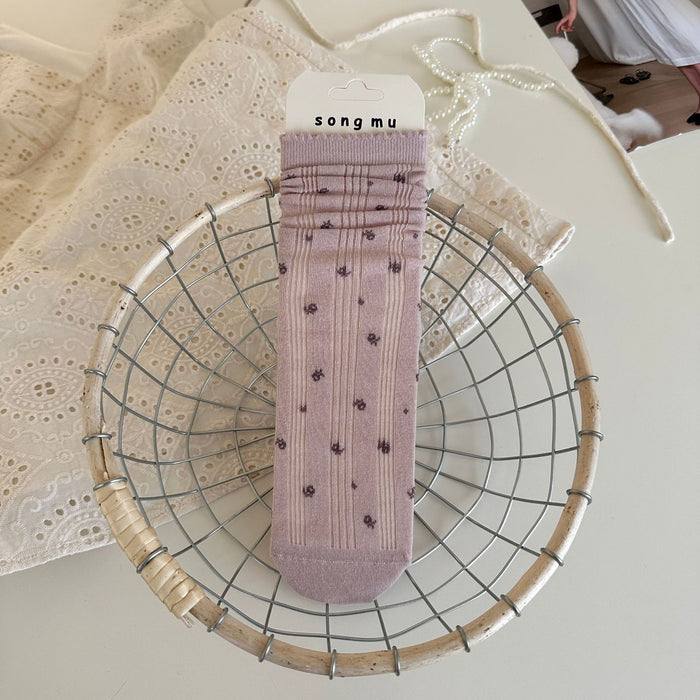 Wholesale New mid length socks, niche original pile socks