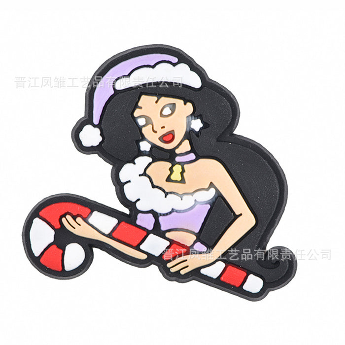 Wholesale 50pcs Christmas Shoes Charms  soft rubber shoes accessories decoration