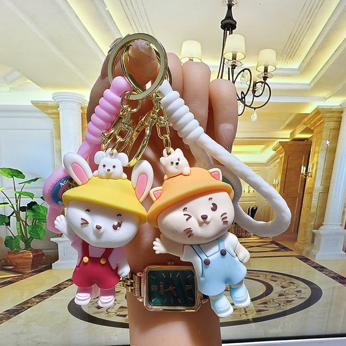 Wholesale New Cute Keychain Anime Creative Cute Doll Pendant Car Ornament Keychain