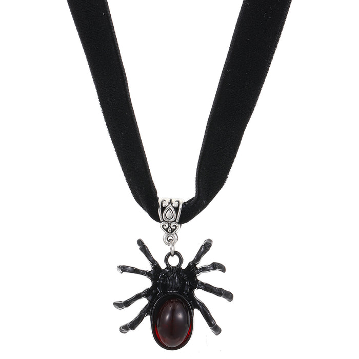 Wholesale pirate disc spider cross rose skull collar necklace women's neck chain choker