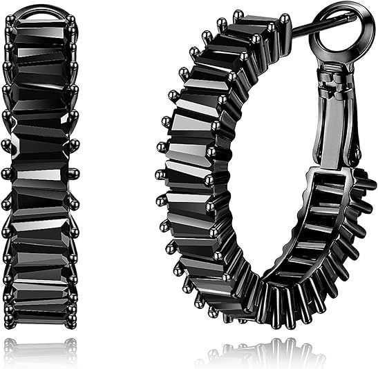 Wholesale Personalized colored zircon ear buckle copper plated genuine gold retro ear ring earrings