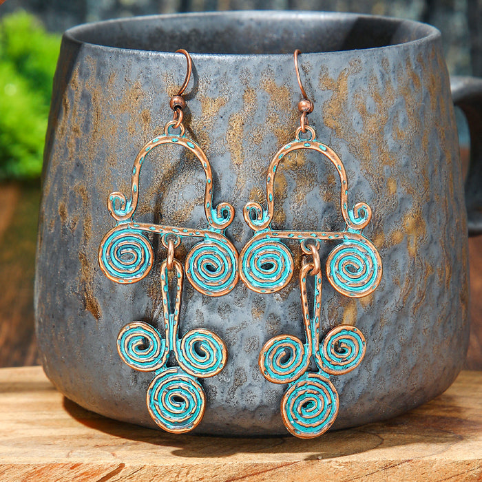 Wholesale Geometric Alloy Tassel Earrings for Women Party Wear Fashion Accessory MOQ≥2