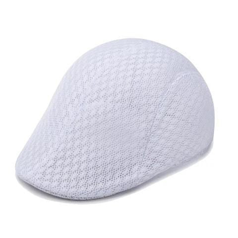 Wholesale Sun hat breathable beret cap duckbill cap mesh hollow beret