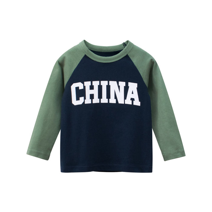 Wholesale Children's Clothing, Boys' Long Sleeved T-shirts Children's Base Shirts JDC-CTS-SXZB002