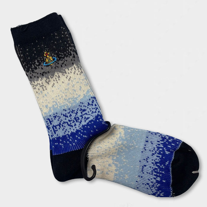 Wholesale Embroidered women's socks solid color double needle tube versatile stacking socks