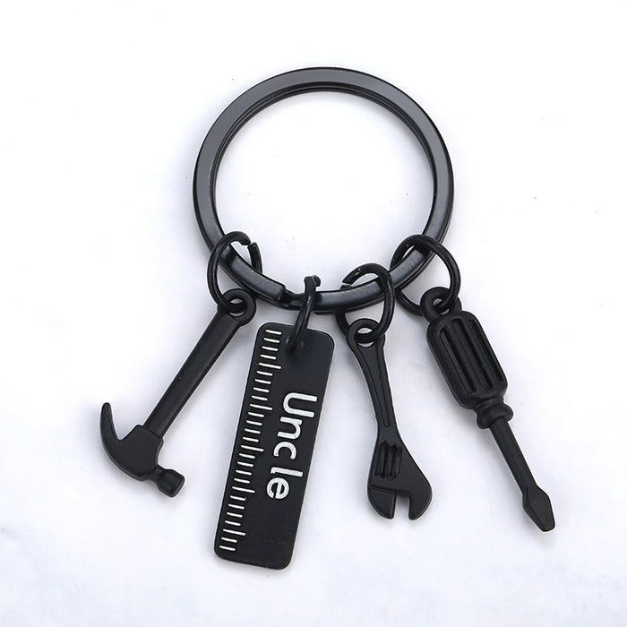 Wholesale Keychain Hammer Screwdriver Wrench Father's Day Gift Engraved Metal Keychain