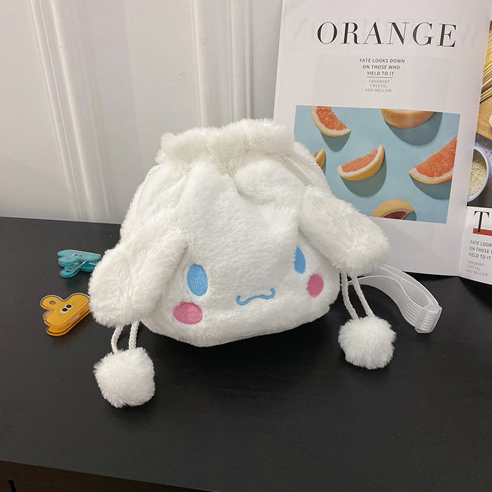 Wholesale Cartoon Plush Doll Ball Shoulder Bags