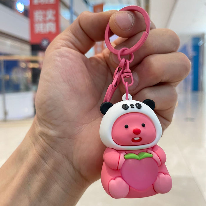 Wholesale Luminous night light keychain pendant, car bag hanging decoration, claw machine, small gift wholesale