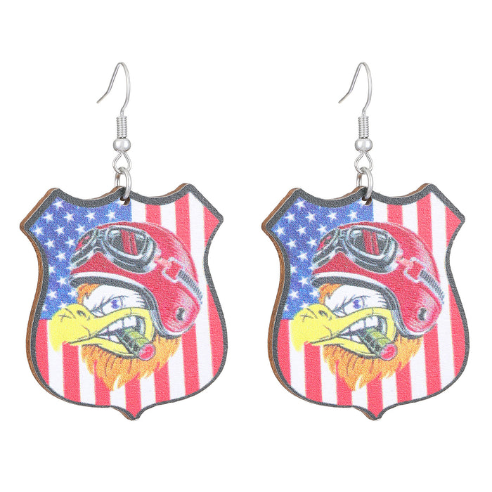 Wholesale National Flag Ice Cream Star Boots Cross Love Set Earrings Cross Border Accessories