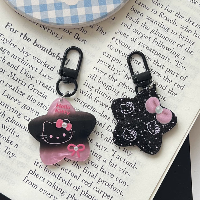 Wholesale  All-match Pink  Star Keychain