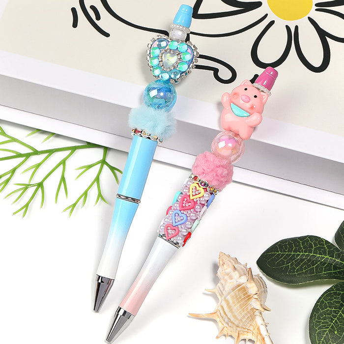 Wholesale 100pcs Acrylic diy beaded pen mobile phone loose beads