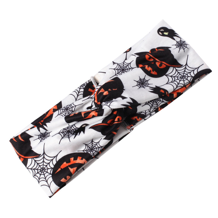 Wholesale Fabric Halloween Double-layer Cross Knot Headband JDC-HD-Xiny007