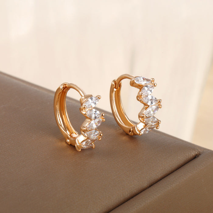 Wholesale Personalized Earrings Exaggerated Earrings Women's Zircon Earrings JDC-ES-XP006