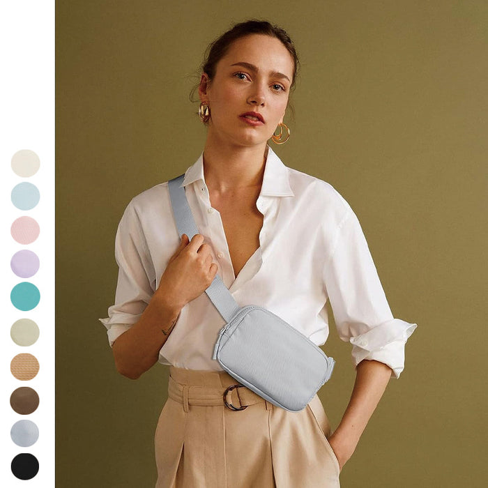 Wholesale Waist bag polyester waterproof chest bag outdoor sports running polyester waist bag men and women mobile phone waist bag