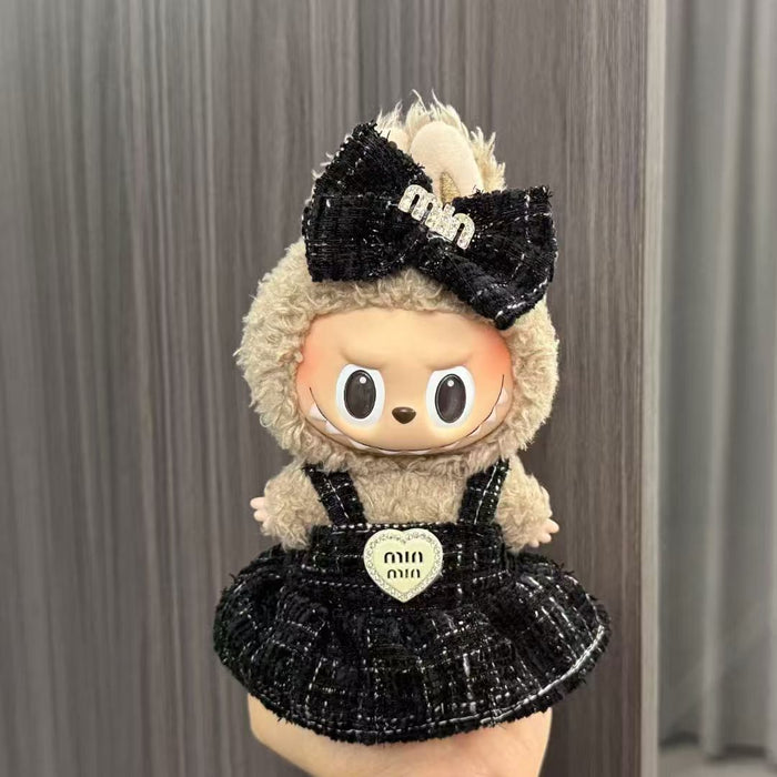 Wholesale Baby Clothes 17cm Plush Doll Pendant Pull Cloth Sitting Skirt Suit