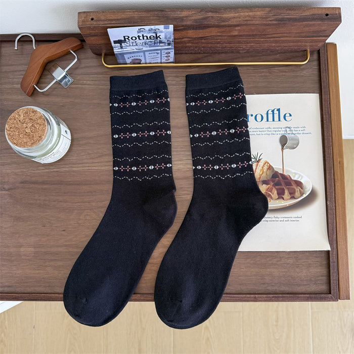 Wholesale Sweet mid tube socks, cute pile socks for wearing on the outside