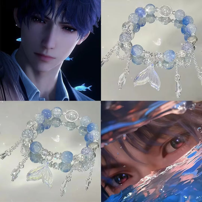 Wholesale Impression Bracelet, niche, high beauty, tassel, fish tail, hand bead