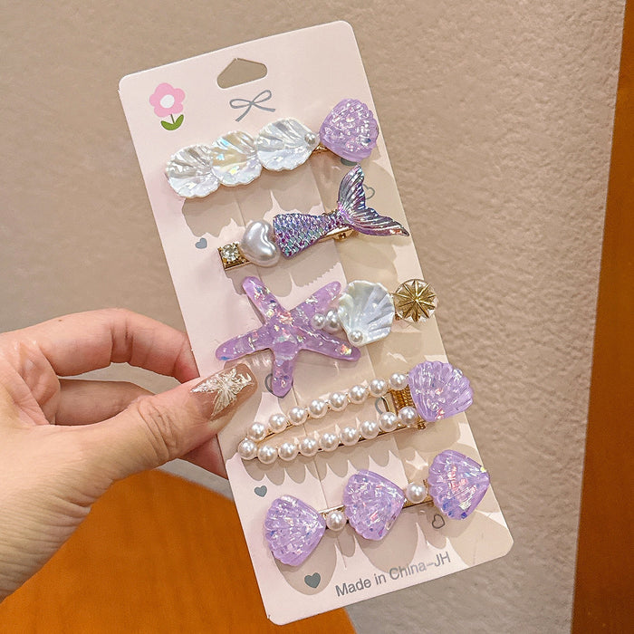 Wholesale Ocean Series Resin Hairpin Set JDC-HC-HaiYi005