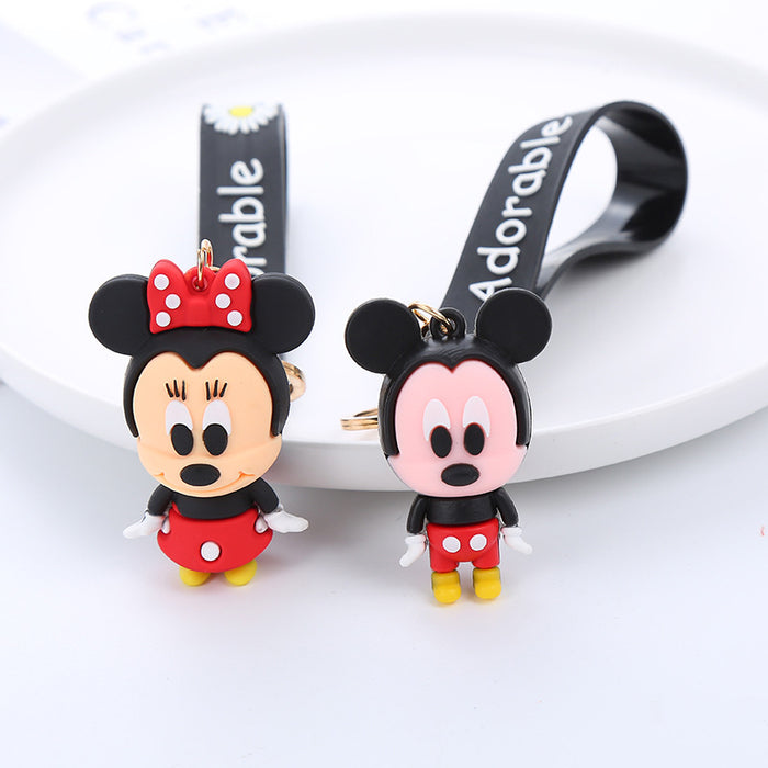 Wholesale Cute Cartoon Soft Rubber Doll Keychain JDC-KC-BoYue007