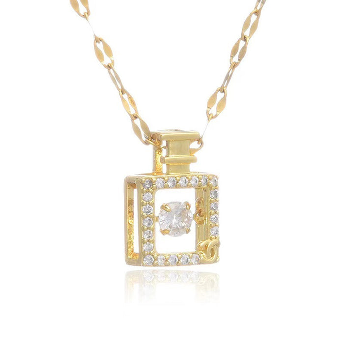 Wholesale perfume bottle simple temperament pendant necklace women's necklace clavicle chain JDC-NE-Kucai015