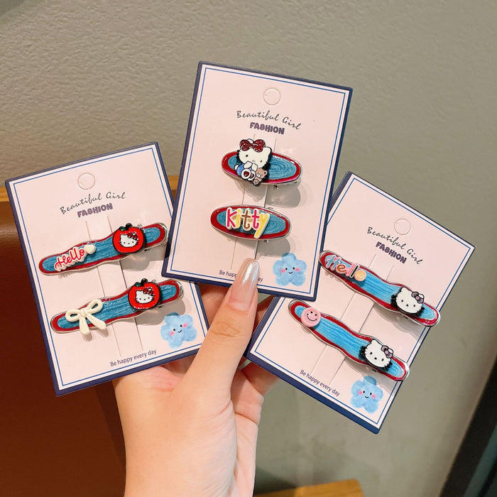 Wholesale Children' s blue cat hair clip