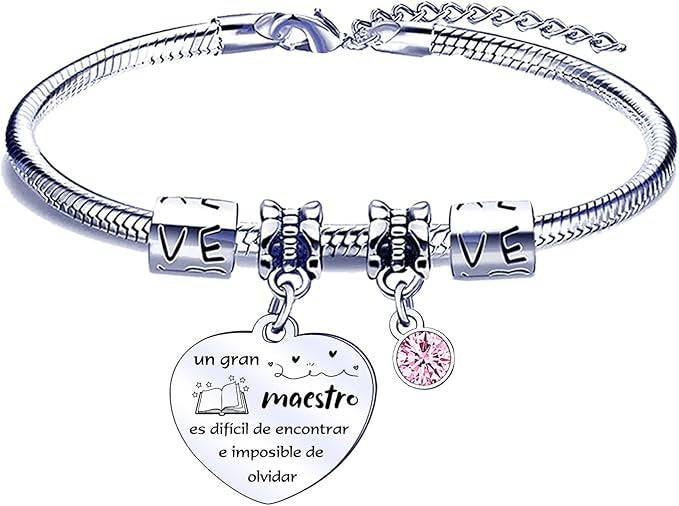 Wholesale Stainless steel chain bracelet with hollowed out heart-shaped circular hanging tag, engraved pendant, diamond inlaid butterfly pendant, stainless steel bracelet