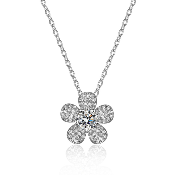 Wholesale Sparkling Geometric Flower Choker Necklace Fashion Accessory Boutique