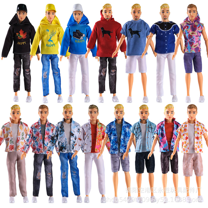 Wholesale prince casual  doll men' s suit children' s toy clothes