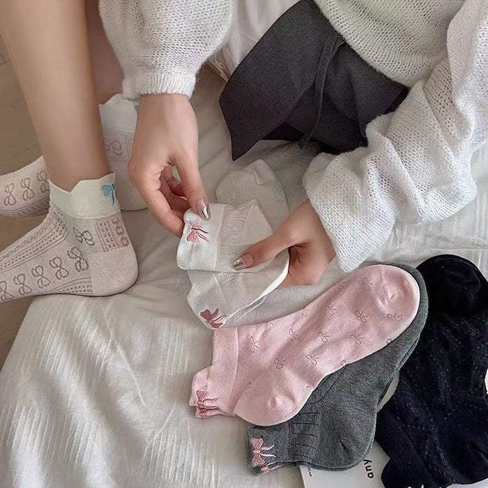 Wholesale Socks, short socks, low cut, cute bow tie, short tube socks