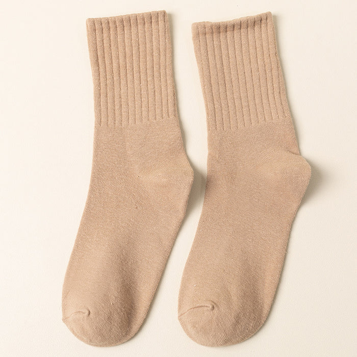 Wholesale New socks with vertical stripes, mid tube socks, sports cotton socks, trend