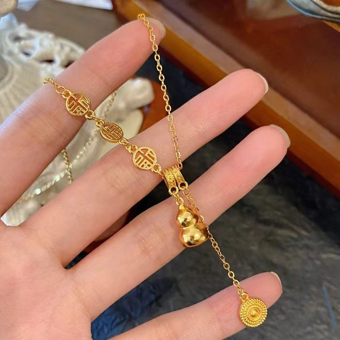 Wholesale Pendant necklace, women's tassel, retro and versatile, fashionable temperament, collarbone chain