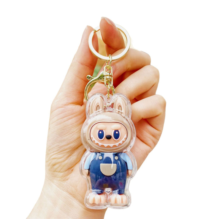 Wholesale Cute cartoon keychains with transparent acrylic shell