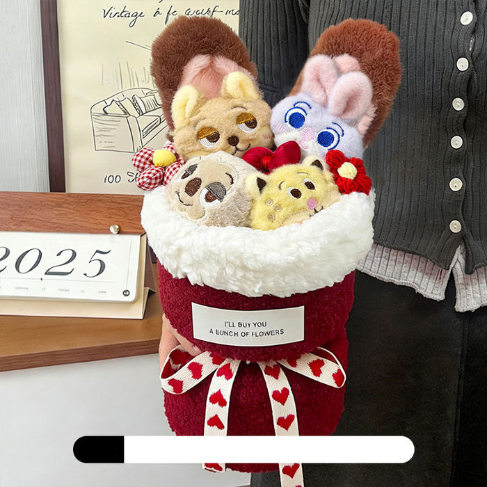 Wholesale Birthday gift plush doll bouquet