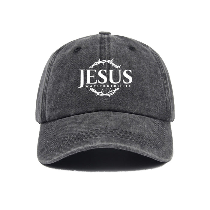 Wholesale Printed baseball cap for outdoor leisure, sun shading, washed retro trend, duckbill cap
