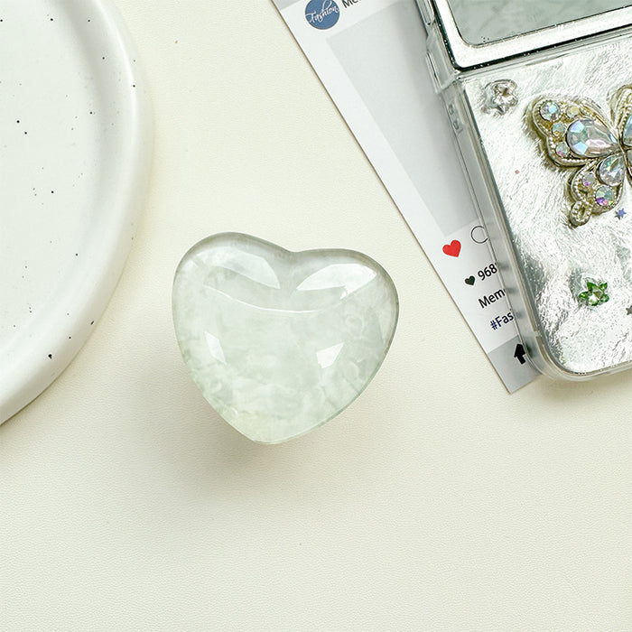 Wholesale Glass Heart-Shaped Phone Airbag Stand