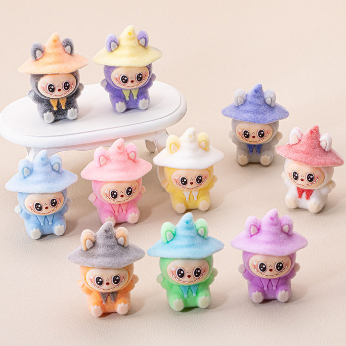 Wholesale 10pcs Flocking Magician Doll Decoration Ornaments