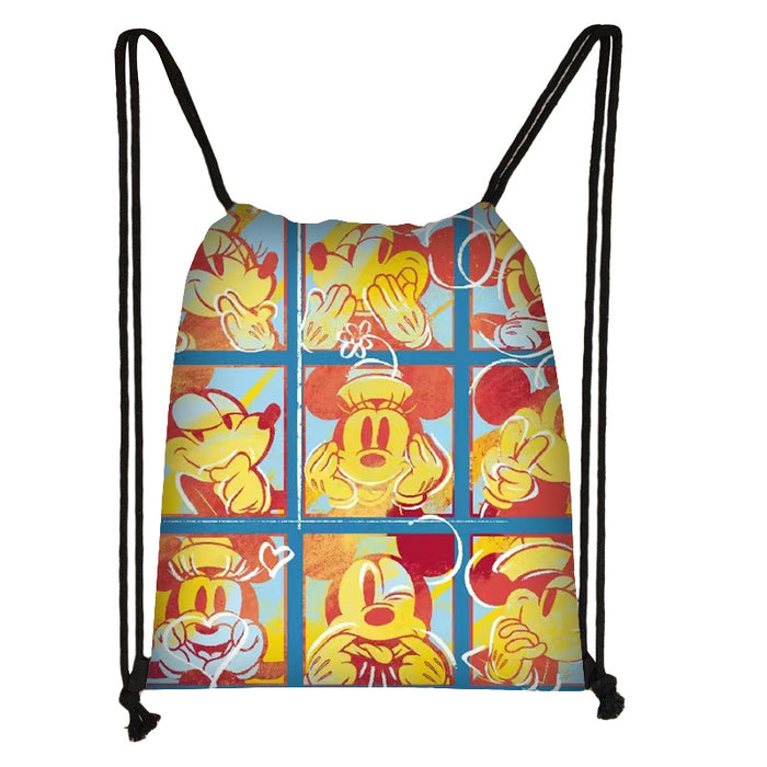 Wholesale Outdoor Portable Cute Cartoon Printed Drawstring Bag JDC-BP-Changs005