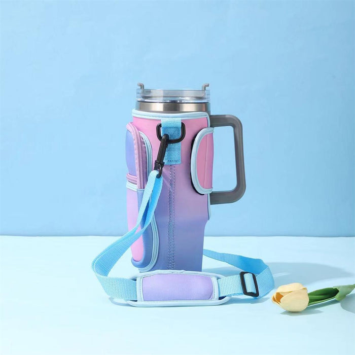 Wholesale Tumbler Capacity Footprint Handle Stainless Steel Large Capacity Ice Cup Car Cup  JDC-CUP-QN001