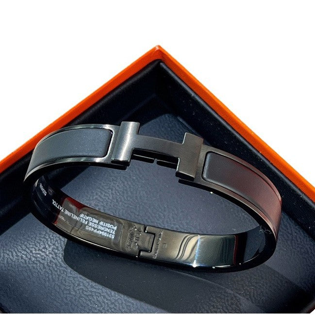 Wholesale Bracelet Bracelet Men's Pure Black Hand Ring Matte Buckle Couple Style Bracelet