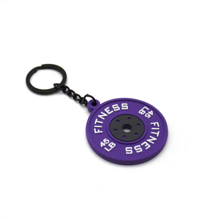 Wholesale Creative Design Cute Keychain Fitness Series Barbell Dumbbell Pendant Backpack Hanging Jewelry Key Chain