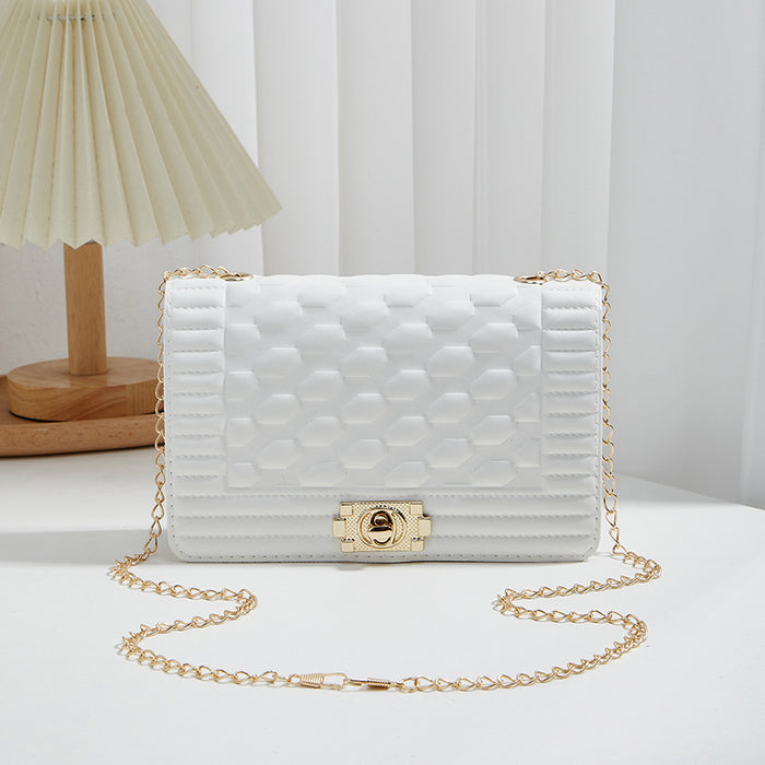 Wholesale Classic Embossed Bags for Women Simple and Fashionable Single Shoulder Small Square Bags JDC-SD-QJR003