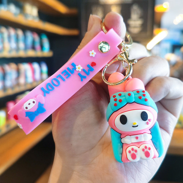 Wholesale Silicone Headband Keychain Charm Gift for Travel Souvenir Car Key Accessory