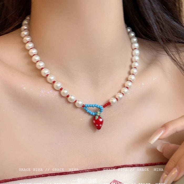 Wholesale color necklace  female accessories clavicle chain
